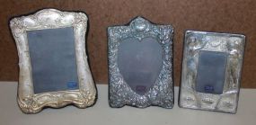Three English Sterling Picture Frames