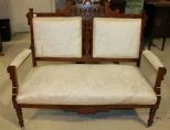 Eastlake Walnut Settee