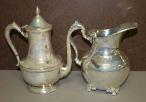 Two Silverplate Pitchers