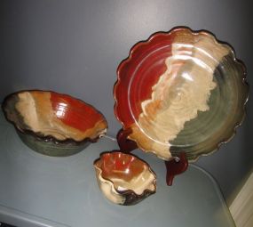 Three Pottery Bowls