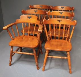 Set of Six Captain Chairs