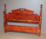 Mahogany Contemporary Turned Post Bed