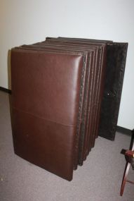 Twelve Brown Vinyl Headboards