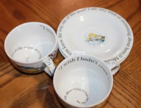 Curdew Classic Tea Pot along with Cups and Plates