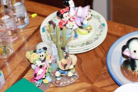 Disney Figurines and Plates