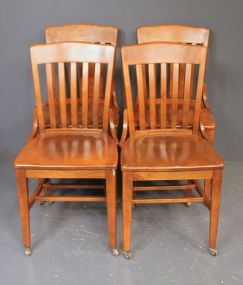 Set of Four Maple Side Chairs