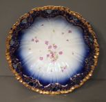 Carlsbad Austria Large Blue Porcelain Bowl