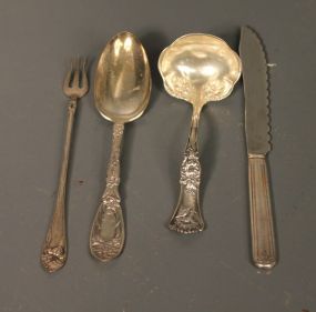 Four Silverplate Serving Pieces