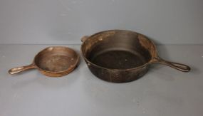 Two Cast Iron Skillets