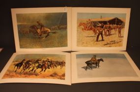 Group of Four Frederick Remmington Prints