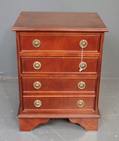 Small Reproduction Four Drawer Chest with Bracket Feet