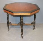 Vintage Octagonal Shaped Library Table