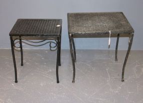 Two Iron Side Tables