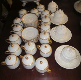 Group of Covered Pot de Creams