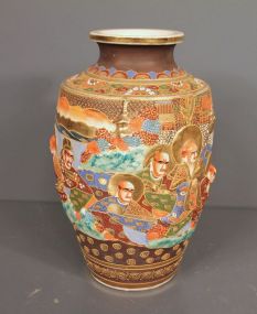 Large Mid-20th Century Satsuma Vase Marked made in Japan