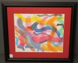 Framed Multicolor Watercolor