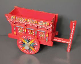Painted Wood Cart
