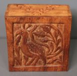 Carved Box with Costume Jewelry