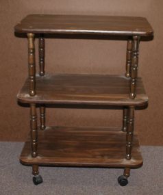 Three Tier Table on Rollers