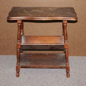 Side Table with Two Shelves