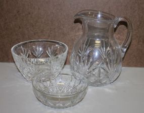 Three Pieces of Pressed Glass