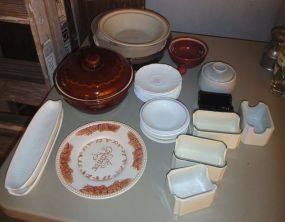 Group of Assorted Glass and Stoneware Items