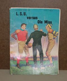 1959 LSU vs Ole Miss Football Program