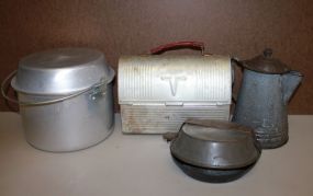 Group of Tin Items