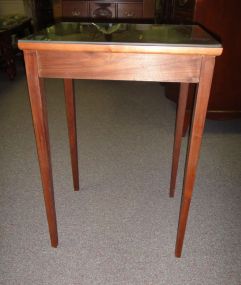 Glass Top Side Table