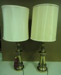 Pair of Brass Lamps