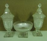 Pair of Covered Candy Dish and Bowl