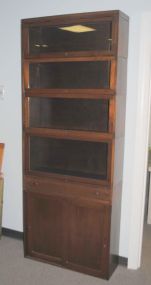 Five Stack Mahogany Bookcase