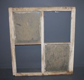 Wooden Window Frame Missing two panes. 31 1/2