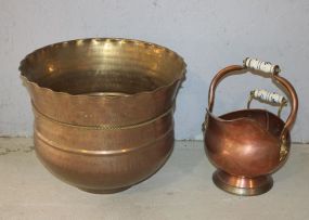 Two Brass Pots 12