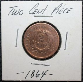 1864 Two Cent Piece