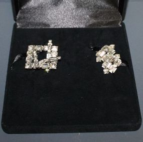 Large Weiss Set with Pin and Earrings