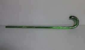 Vintage Green Glass Walking Cane