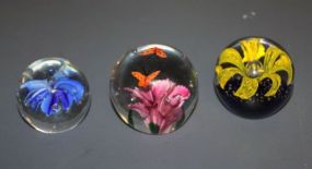 Three Vintage Paperweights