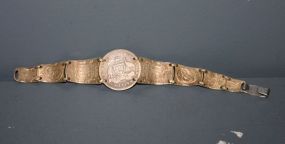 Dated 1919 One florin - Two Schillings Coin Bracelet