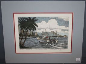 Color Etching Limited Edition of Hawaii by Clint Weber