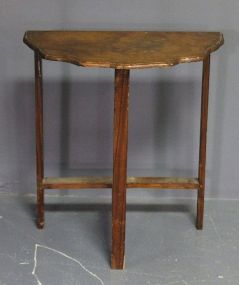 Vintage Pine Small Console or Telephone Table