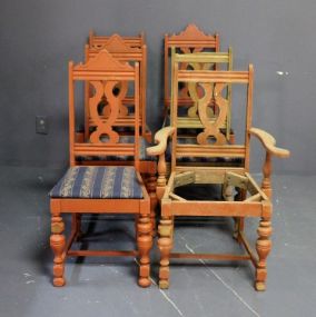 Set of Six 1940's Dining Chairs