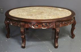 Contemporary Marble Top Coffee Table