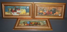 Set of Three Contemporary Fruit Prints