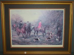 Contemporary Fox Hunt Print