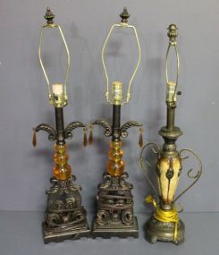 Three Contemporary Lamps
