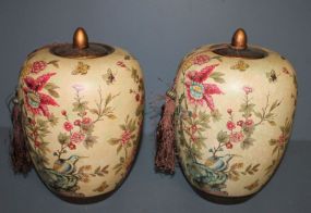 Contemporary Pair of Ginger Jars