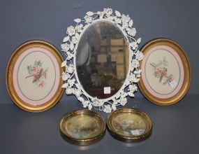 Four Pictures and Small Iron Mirror