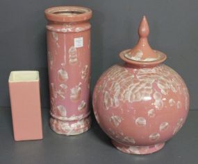 Three Ceramic Pink Pieces