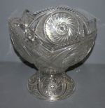 Pressed Glass Punch Bowl